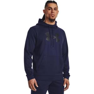 imageUnder Armour Mens Fleece Big Logo Hoodie410 Midnight Navy   Black