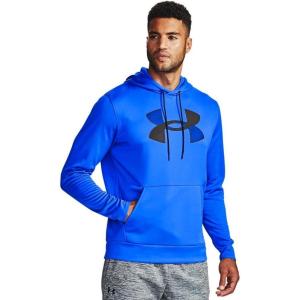 imageUnder Armour Mens Fleece Big Logo HoodieEmotion Blue 401Black