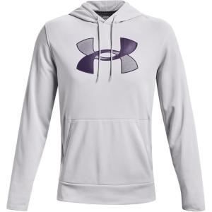 imageUnder Armour Mens Fleece Big Logo HoodieHalo Gray 014Twilight Purple