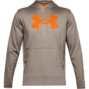 imageUnder Armour Mens Fleece Big Logo HoodieHighland Buff 200Vibe Orange