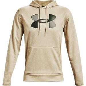 imageUnder Armour Mens Fleece Big Logo HoodieKhaki Base 289Baroque Green