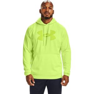 imageUnder Armour Mens Fleece Big Logo HoodieLime Fizz 291Green Citrine