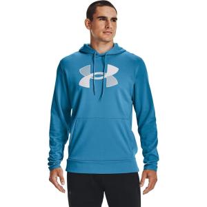 imageUnder Armour Mens Fleece Big Logo HoodieRadar Blue 422Halo Gray