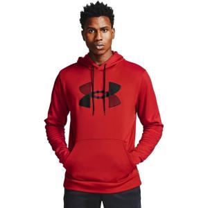 imageUnder Armour Mens Fleece Big Logo HoodieRed 600Black
