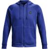 imageUnder Armour Mens Rival Fleece Full Zip Hoodie486 Versa Blue   Onyx White