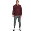 imageUnder Armour Mens Rival Fleece Full Zip Hoodie690 Chestnut Red   Onyx White