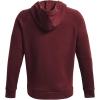 imageUnder Armour Mens Rival Fleece Full Zip Hoodie690 Chestnut Red   Onyx White