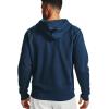imageUnder Armour Mens Rival Fleece Full Zip HoodieAcademy Blue 408Onyx White