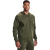 imageUnder Armour Mens Rival Fleece Full Zip HoodieMarine Od Green 390Onyx White