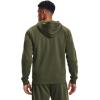 imageUnder Armour Mens Rival Fleece Full Zip HoodieMarine Od Green 390Onyx White
