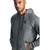 imageUnder Armour Mens Rival Fleece Full Zip HoodiePitch Gray Light Heather 012Onyx White