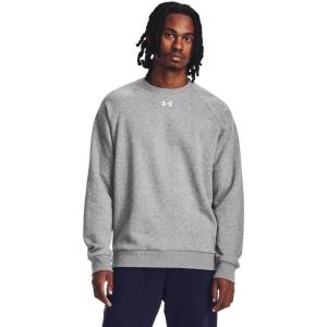 imageUnder Armour Mens Rival Fleece Crew025 Castlerock Light Heather   White