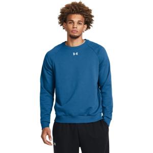 imageUnder Armour Mens Rival Fleece Crew406 Photon Blue   White