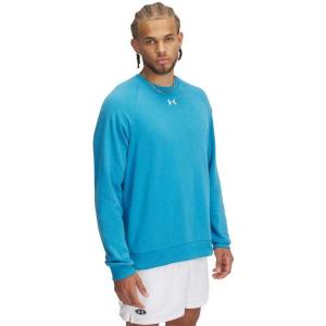 imageUnder Armour Mens Rival Fleece Crew452 Ether Blue   White