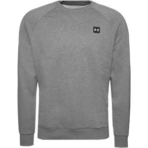 imageUnder Armour Mens Rival Fleece CrewPitch Gray Light Heather 012Onyx White