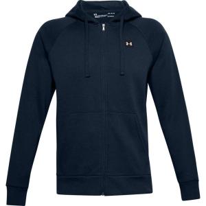 imageUnder Armour Mens Rival Fleece Full Zip HoodieAcademy Blue 408Onyx White