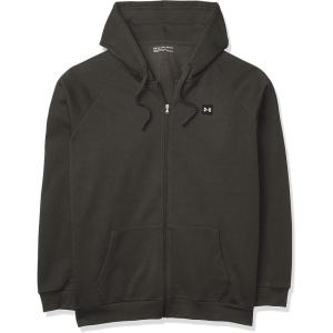 imageUnder Armour Mens Rival Fleece Full Zip HoodieBaroque Green 310Onyx White