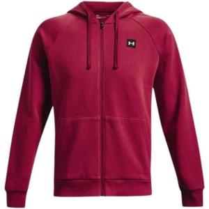 imageUnder Armour Mens Rival Fleece Full Zip HoodieBlack Rose 664Onyx White