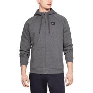 imageUnder Armour Mens Rival Fleece Full Zip HoodieCharcoal Light Heather 020Black