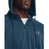 imageUnder Armour Mens Armourfleece Full Zip Hoodie437 Petrol Blue   Pewter