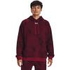 imageUnder Armour Mens Rival Fleece Printed Hoodie600 Dark Maroon   White