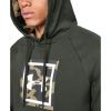 imageUnder Armour Mens Rival Fleece Printed HoodieBaroque Green