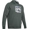 imageUnder Armour Mens Rival Fleece Printed HoodiePitch Gray 012White
