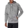 imageUnder Armour Mens Rival Fleece Printed Hoodie025 Castlerock Light Heather   White