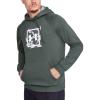 imageUnder Armour Mens Rival Fleece Printed HoodiePitch Gray 012White