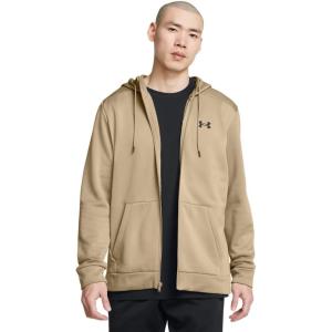 imageUnder Armour Mens Armourfleece Full Zip Hoodie299 City Khaki   Black