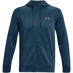 imageUnder Armour Mens Armourfleece Full Zip Hoodie437 Petrol Blue   Pewter