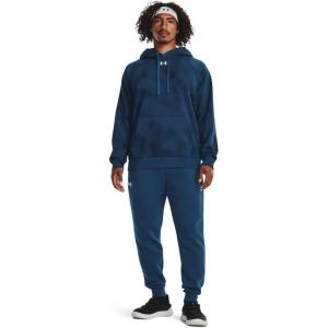 imageUnder Armour Mens Rival Fleece Printed Hoodie426 Varsity Blue   White