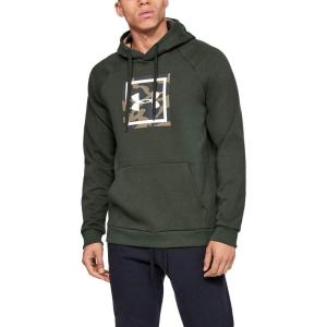 imageUnder Armour Mens Rival Fleece Printed HoodieBaroque Green
