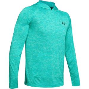 imageUnder Armour Mens Tech Hoodie 20Teal Rush 454Pitch Gray