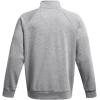 imageUnder Armour Mens Rival Fleece Quarter Zip025 Castlerock Light Heather   White