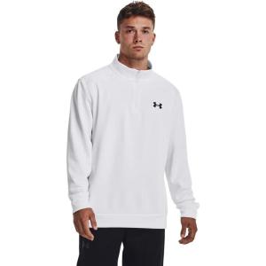 imageUnder Armour Mens Armourfleece 14 Zip100 White   Black