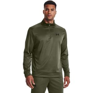 imageUnder Armour Mens Armourfleece 14 Zip390 Marine Od Green   Black