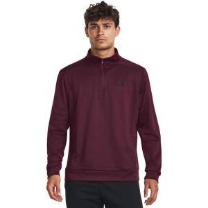 imageUnder Armour Mens Armourfleece 14 Zip600 Dark Maroon   Black