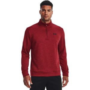 imageUnder Armour Mens Armourfleece 14 Zip610 Stadium Red   Black