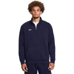 imageUnder Armour Mens Rival Fleece Quarter Zip410 Midnight Navy   White