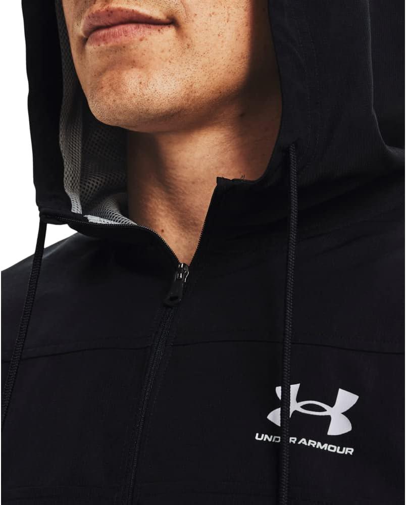 imageUnder Armour Mens Sportstyle Windbreaker003 Black   Mod Gray