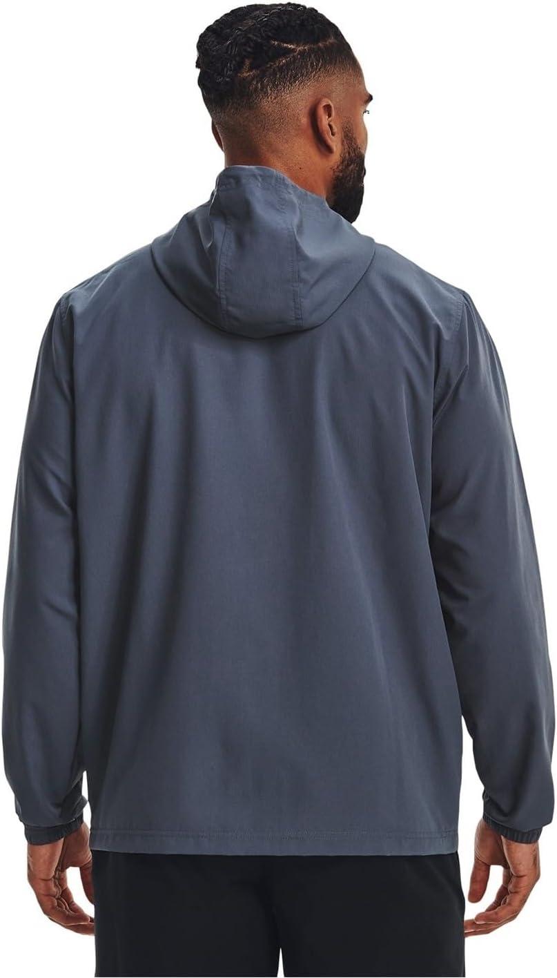imageUnder Armour Mens Sportstyle Windbreaker044 Downpour Gray  Black  Lime Surge