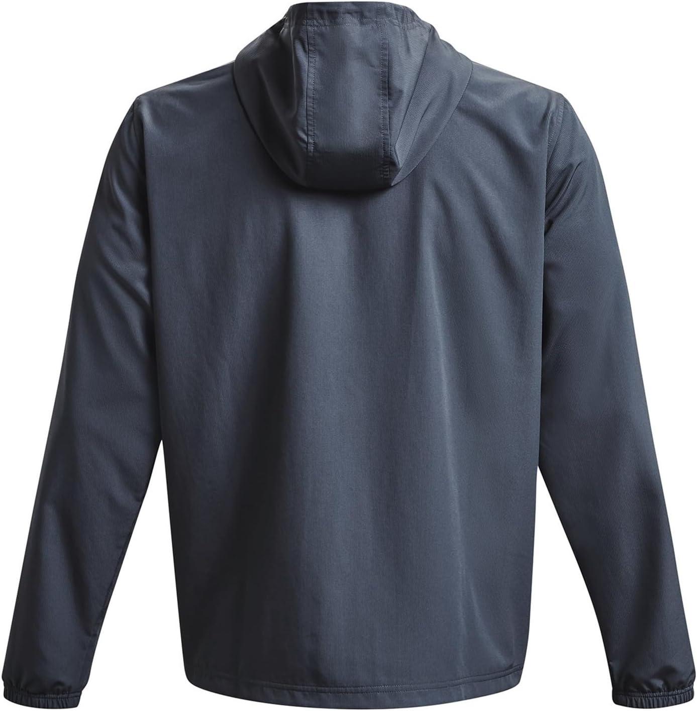 imageUnder Armour Mens Sportstyle Windbreaker044 Downpour Gray  Black  Lime Surge
