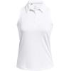 imageUnder Armour Womens Playoff Sleeveless Polo100 White  Halo Gray  Halo Gray