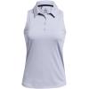 imageUnder Armour Womens Playoff Sleeveless Polo539 Celeste  White  Midnight Navy