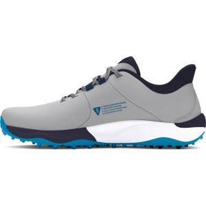 imageUnder Armour Mens Drive Pro Spikeless Wide Golf Shoe101 Mod GrayCapriMidnight Navy