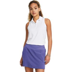 imageUnder Armour Womens Playoff Sleeveless Polo100 White  Halo Gray  Halo Gray