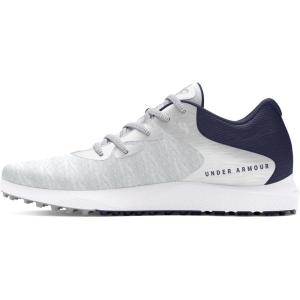 imageUnder Armour Womens Charged Breathe 2 Knit Spikeless Cleat Golf Shoe103 Halo GrayMidnight NavyMetallic Silver