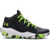 imageUnder Armour Kids Grade School Jet 21 Basketball Shoe009 BlackWhiteLime Surge