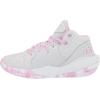 imageUnder Armour Kids Grade School Jet 21 Basketball ShoeHalo Gray 104Pacific Purple